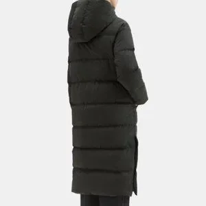 SALE!【Theory】Side-Button Puffer Coat☆コート Theory Puffer Side Button Coat M Medium Black City Poly Down